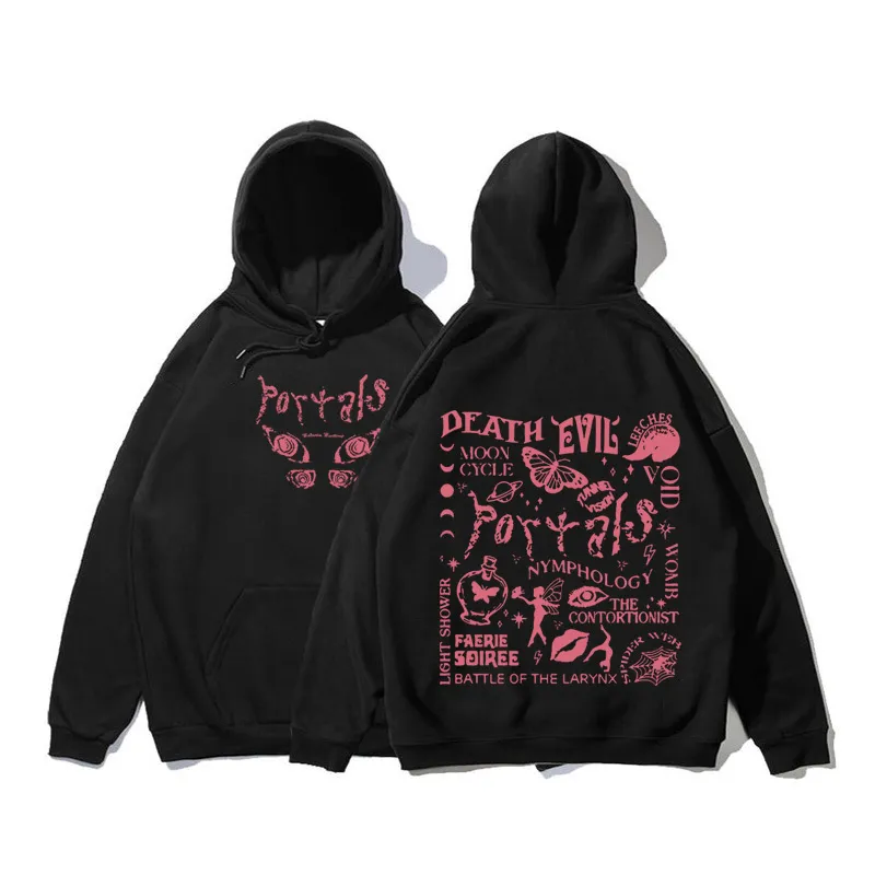 Hoodies Men Sweatshirts Melanie Martinez Print 90s Vintage Hoodie Men Genly Music Abrum Gothshirt Mens Fansory لعشاق الموسيقى 230905