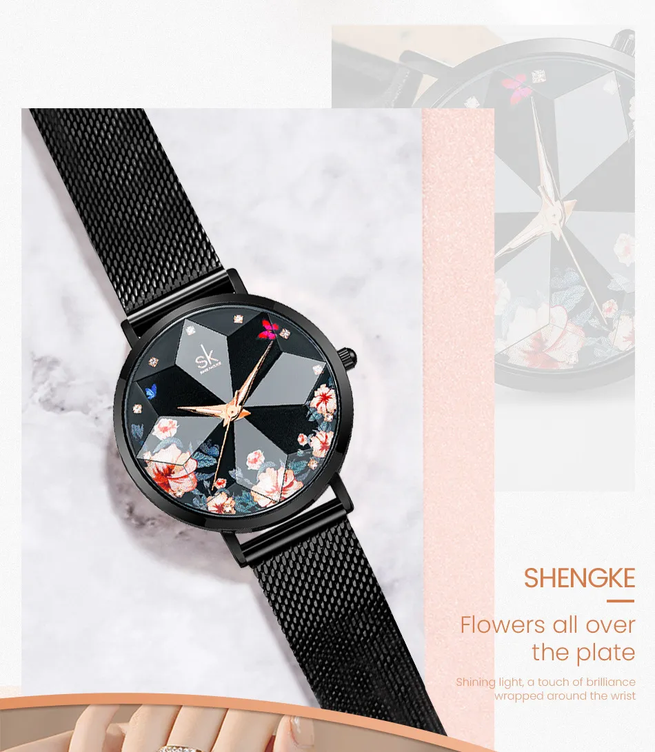 Orologio da donna orologi di alta qualità orologio impermeabile al quarzo con personalità geometrica esagramma stella
