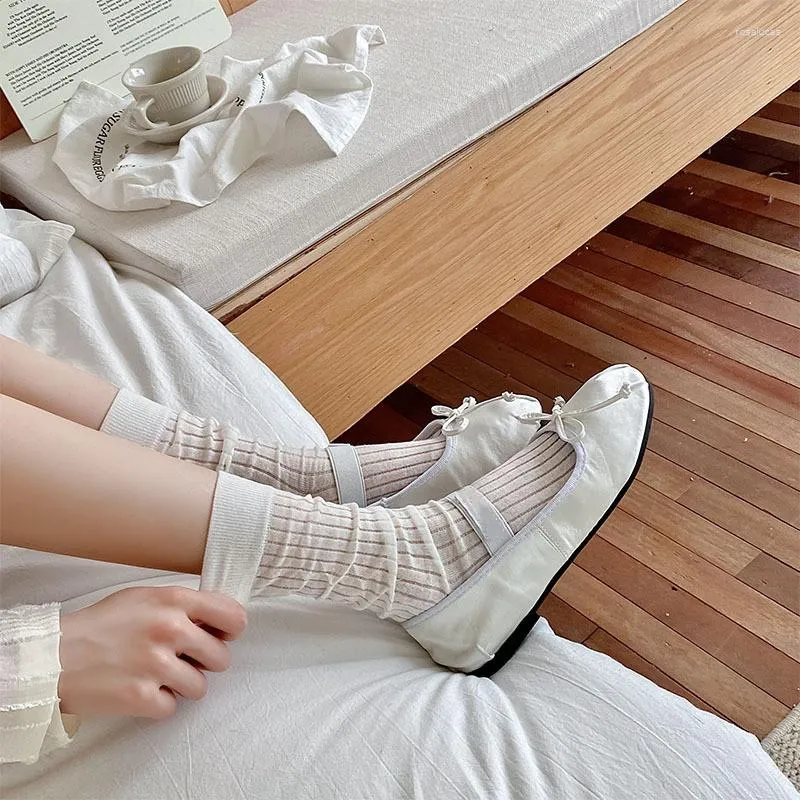 Calcetines Blancos Japoneses De Moda De Mujer Medias Para Niñas