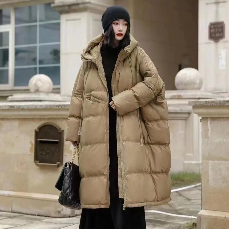 Mujer invierno nueva chaqueta holgada con capucha de estilo extranjero  abrigo acolchado de algodón para mujer