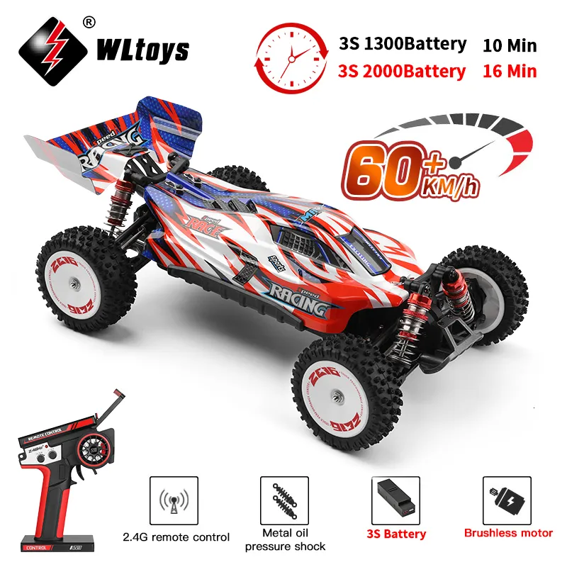 الكهربائية RC CAR WLTOYS MOBIL REMOTE CONTROL 4WD HADEIAH MANEAN DRIFT OFF LISTRIK TANPA SIKAT KECEPATAN TINGGI BALAP PROFESINAL 124008 60KM JAM 3S 230905