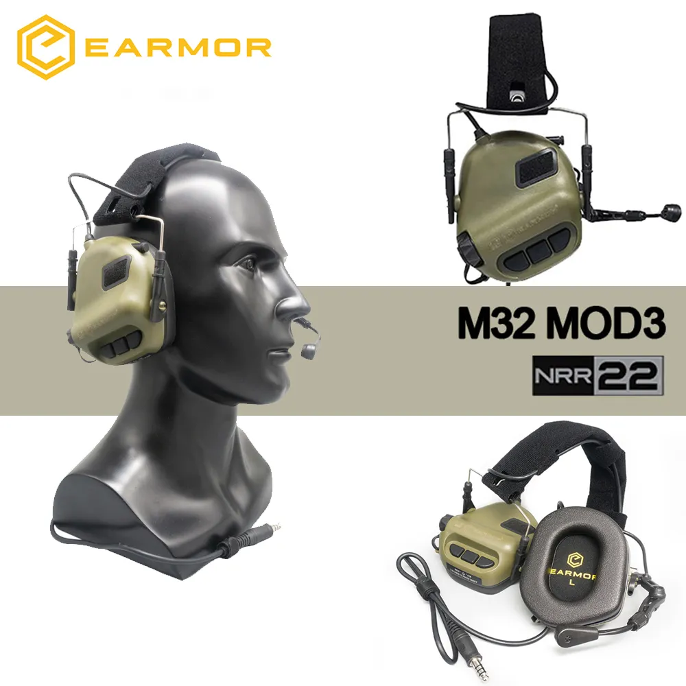 Écouteur Tactique EARMOR M32 MOD3 Casque Tactique Casque Anti