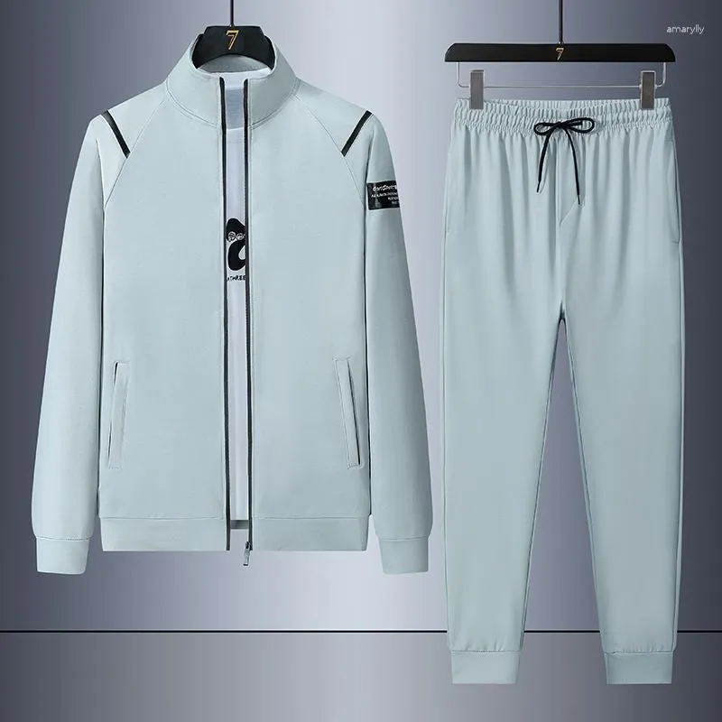 Herren-Trainingsanzüge, Herren-Sets, Sportbekleidung, Herbst, Frühling, Herrenmode, Trainingsanzug, zweiteilig, Freizeitjacken, Hosen, Sweatsuit, männlicher Jogginganzug