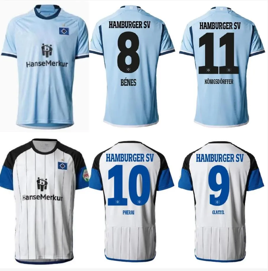 23/24 Hamburger SV Soccer Jerseys Home White VAGNOMAN ONANA LEIBOLD REIS KITTEL GLATZEL DUDZIAK 2023 2024 HSV men football shirts S-2XL