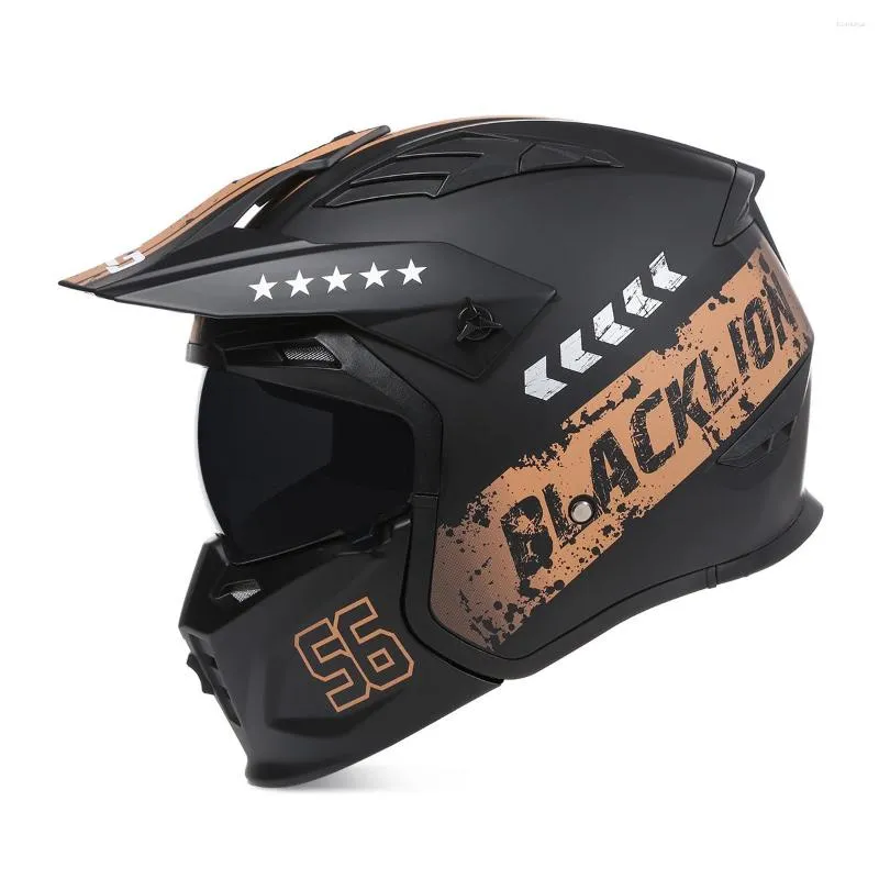 Casque Moto Femme Rétro Homme Casque Intégral Certifié DOT/ECE