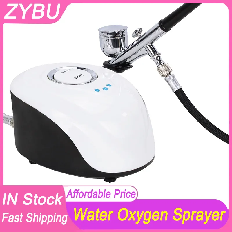 Professional Electric Spray Gun Facial Nano Oxygen Injector Instrument For Skin Care Rejuvenation Airbrush Moisturizing Coloring Painting Spraying