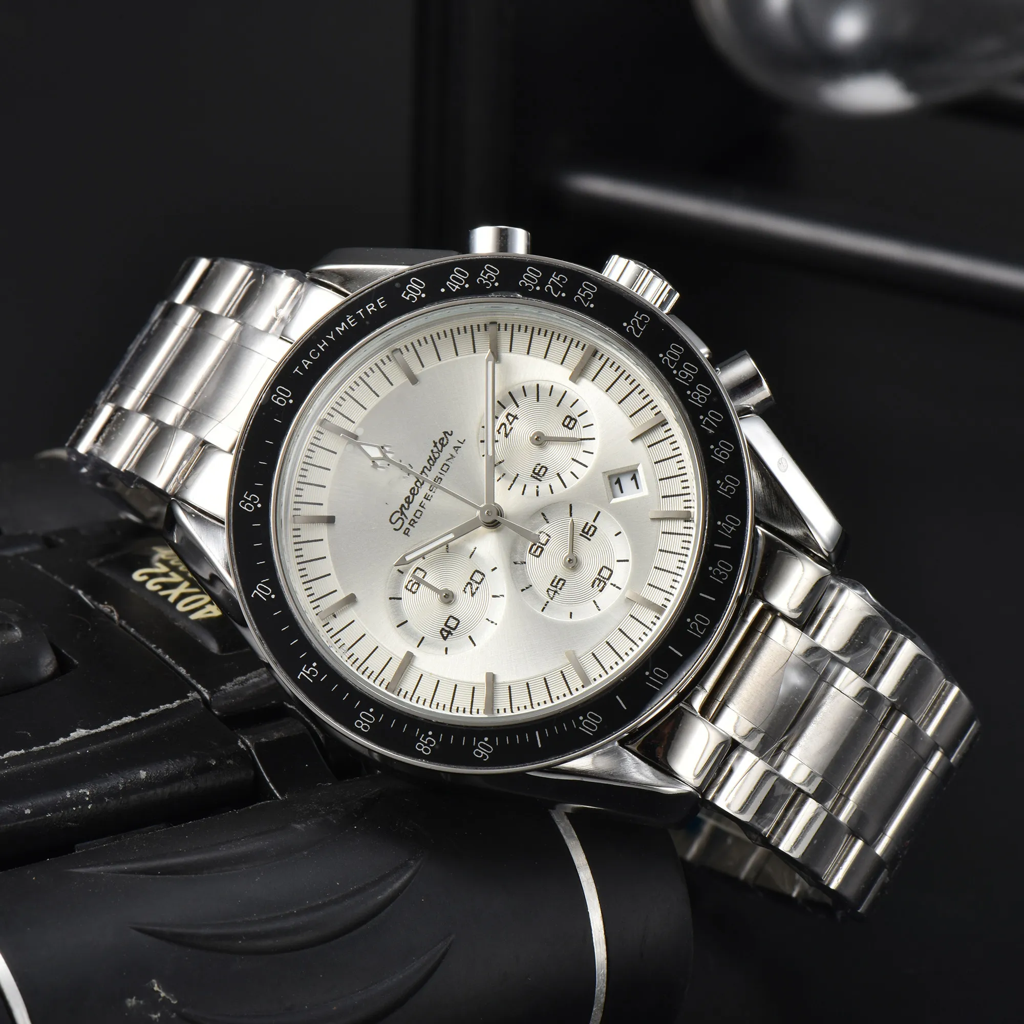 Omeg Relojes de pulsera para hombres 2023 Nuevos relojes para hombre Reloj de cuarzo con esfera completa Reloj cronógrafo de marca de lujo de alta calidad Reloj cronógrafo para hombres Moda speedmaster Estilo de cinturón de acero