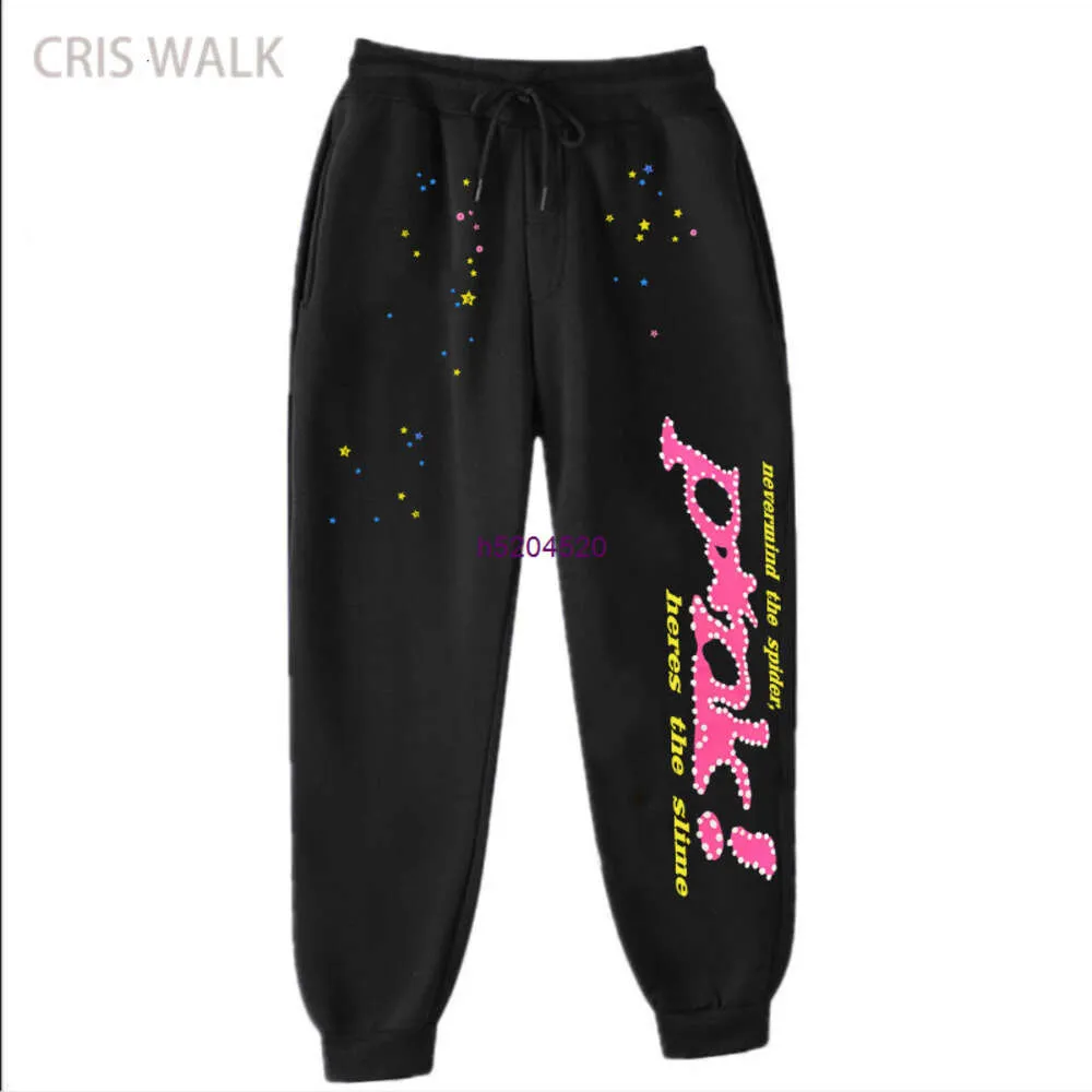 1K00 2024 pantalones para hombres y mujeres pantalones de chándal Fashion Spider Web 55555 Autumn Winter Sports Hip-Hop Leggings Casual sanitario