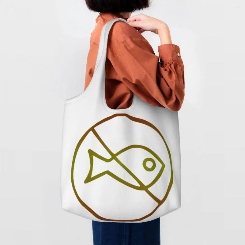 Borse per la spesa Borsa per la spesa vegana Borsa per donna personalizzata per cibo sano Borsa a tracolla in tela Borsa per grafica di grande capacità