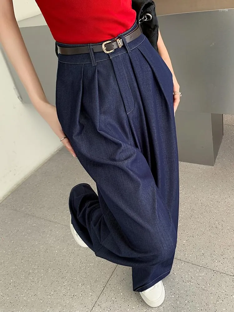 Summer Womens High Waist Ice Silk Wide High Jeans With Harem Design And  Wide Leg Loose Fit And Cool Casual Clothing From Covde, $22.39