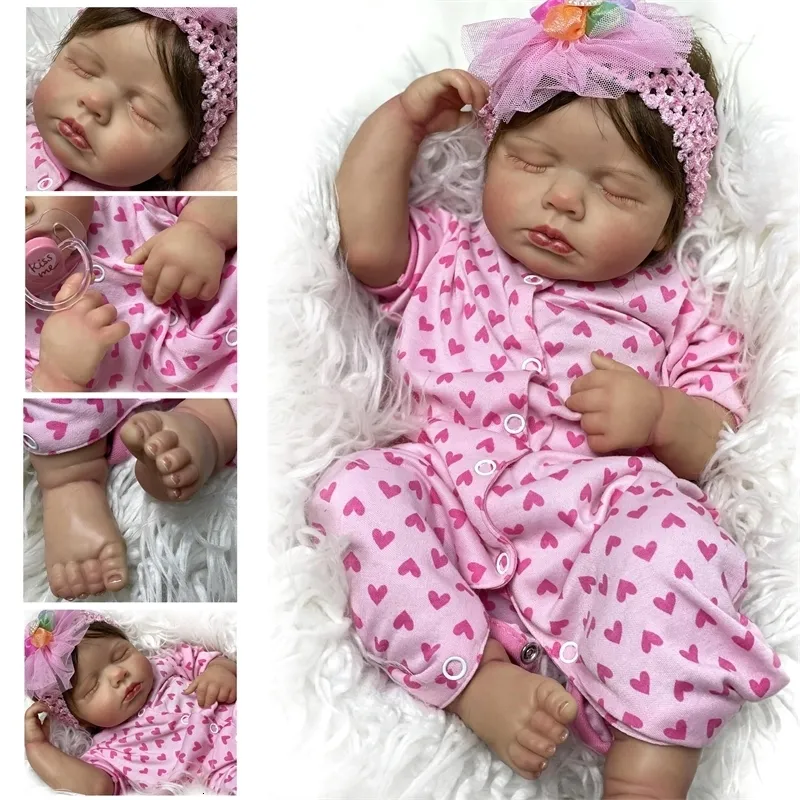 Куклы Boneka Bayi Terlahir Kembali Dicat Tidur Loulou Bebe Dilahirkan untuk Hadiah Anak anak Boneca Renascida Brinquedo Para Crianas Menina 230905