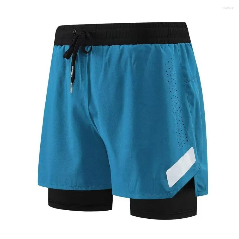 Correndo shorts de volta zíper bolsos fitness ginásio para homens 2023 no verão secagem rápida crossfit basquete futebol esportes