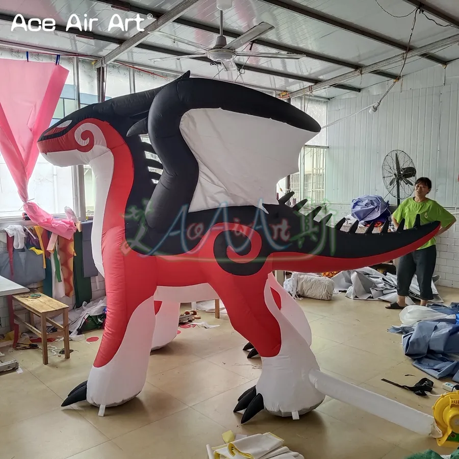 Wholesale 3mL Inflatable Red Dragon Cartoon Animal Balloons For Indoor ...