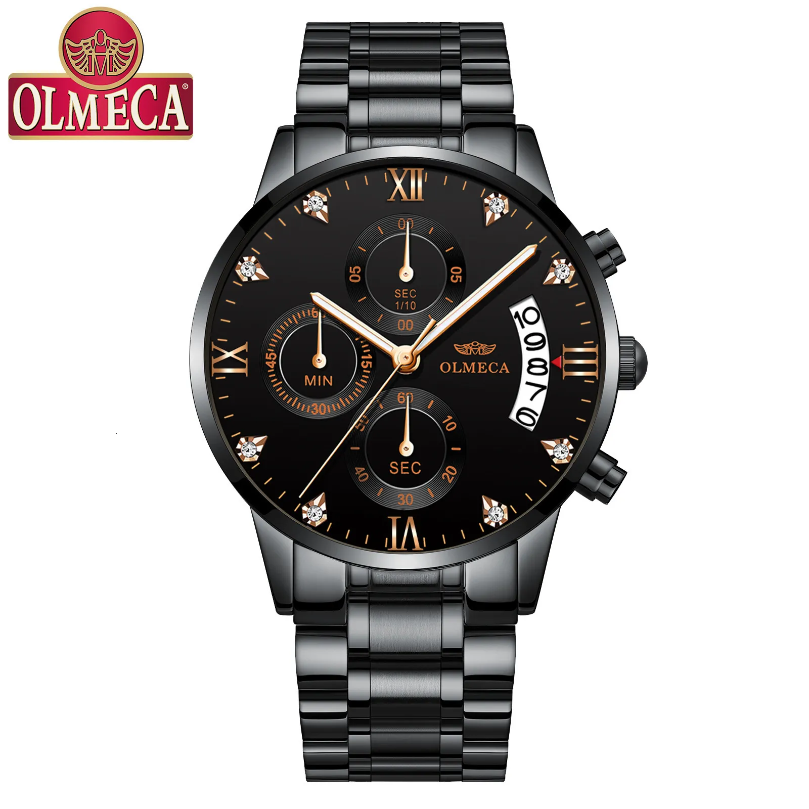 Wristwatches OLMECA Fashion mens watches top brand luxury relogio masculino Watch men gift Business dress Male Quartz Date Clock 230905