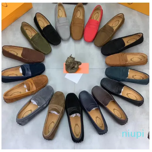 Tod Mocassins Hommes Gommino Chaussures en cuir Chamois Designer Classique Chaussures en cuir suédé Bean Mode Haute qualité Loisirs T Mocassins intemporels