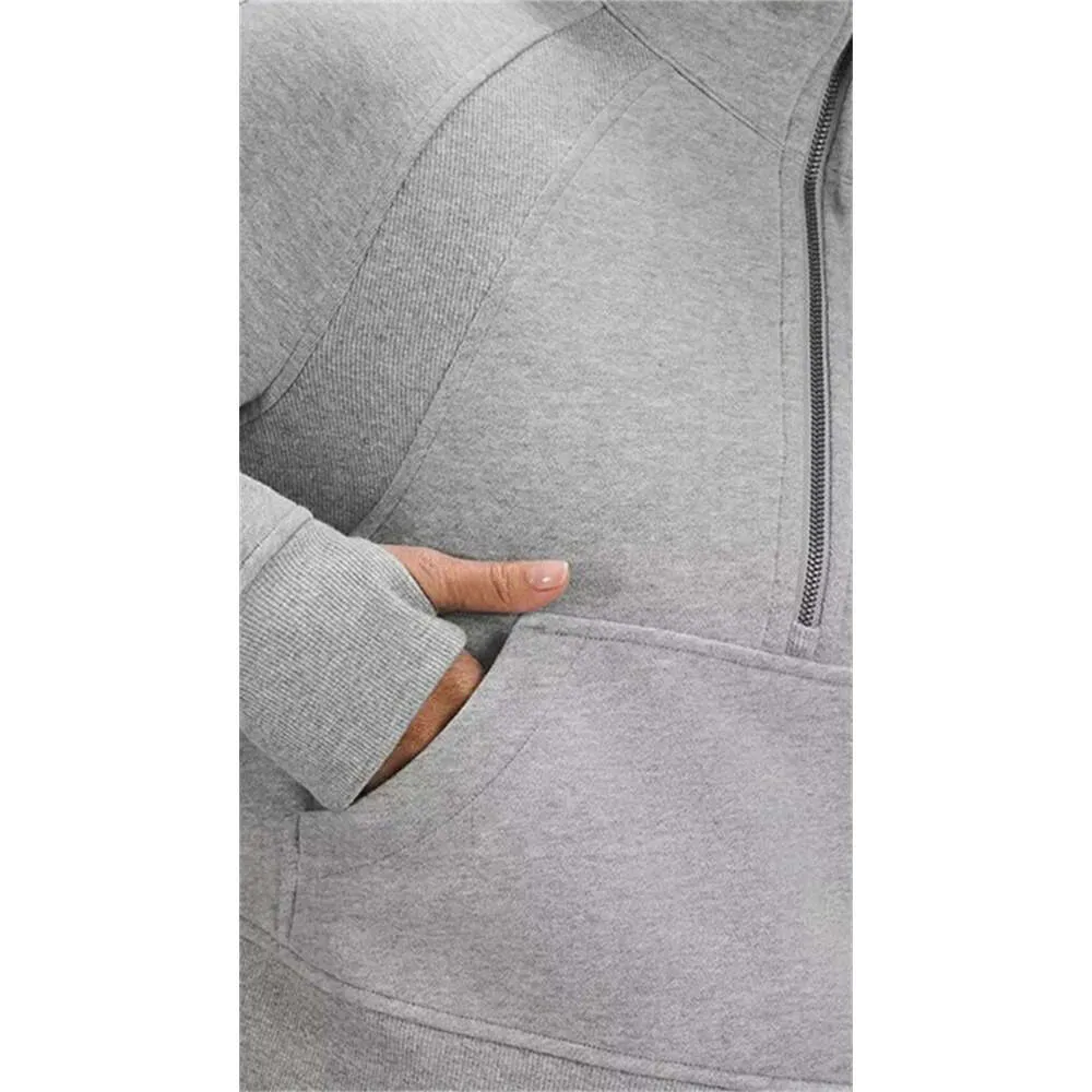 S cuba Ilululemen-08 Lemon Hoodies Sweatshirts Autumn Winter Yoga Suit Scuba Hoodie Half Zip Women's Sports Sweater Loose Gym_voghion.com