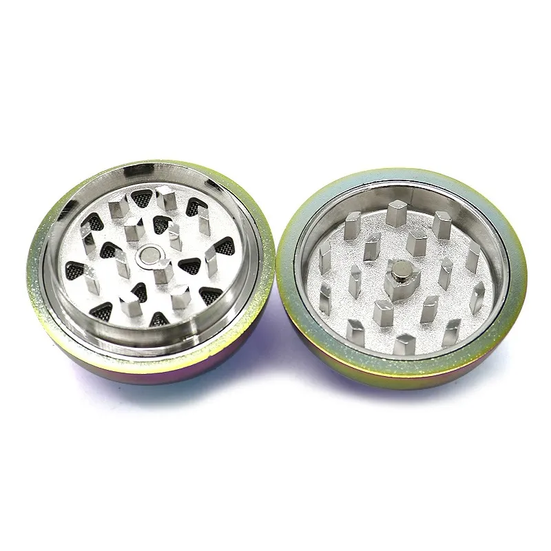 Moedor de bola de fadas três camadas liga de zinco 52mm moedor de ervas triturador artesanal ferramentas cigarro acessórios para fumar