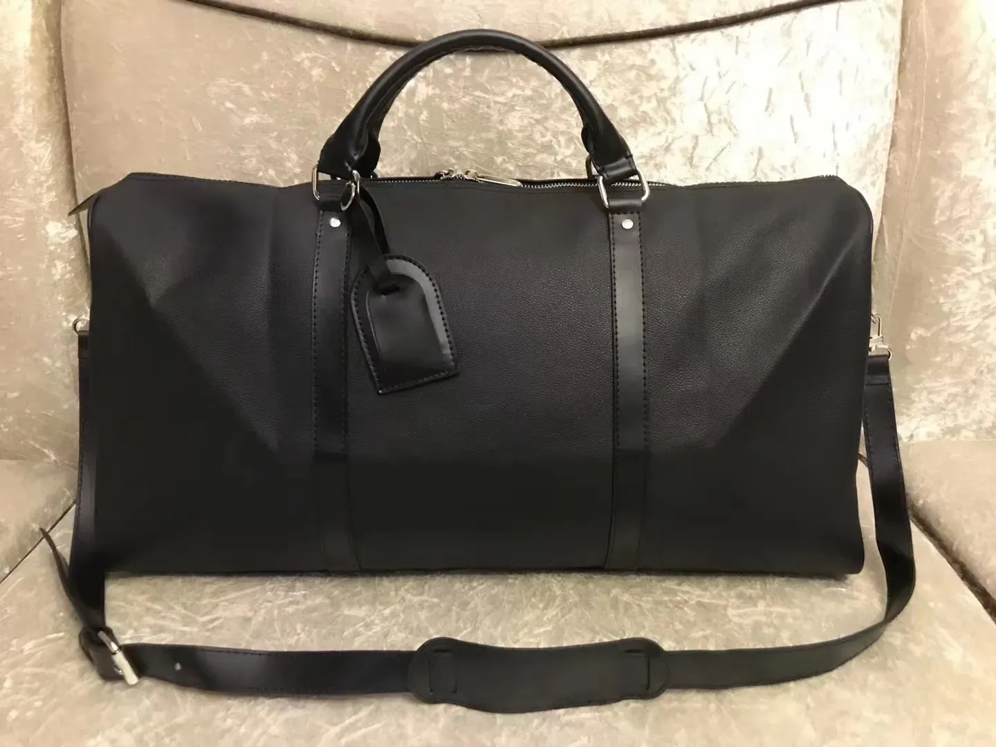 54 cm Tasche Keepall Gepäck Pu-Leder Handtaschen Mode Frauen Reisetaschen Männer Seesack weiblich große Kapazität Sport Geldbörse