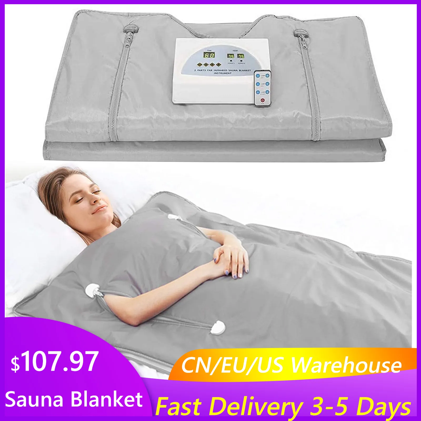 Coperte Coperta professionale per sauna dimagrante Impermeabile per perdita di peso Riscaldamento per terapia termale domestica Salone di bellezza 230906