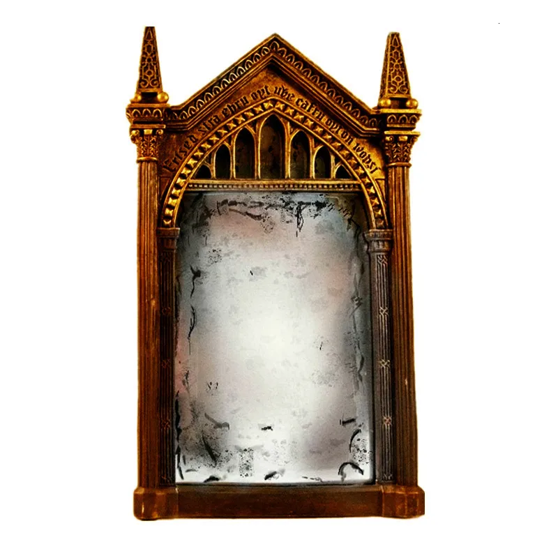 Objets décoratifs Figurines miroir d'étagère debout Erised décor sorcier objets de sorcellerie objets magiques assistant décor à la maison cadeau fantastique 230906