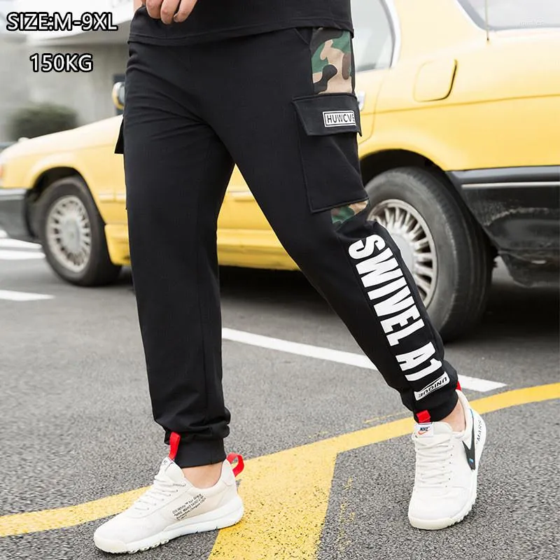 Mens Camouflage Cargo Joggers With Pocket Plus Size 7XL 9XL Boxing