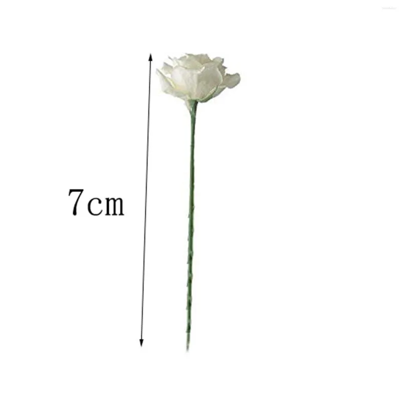 Decorative Flowers 288 Artificial Rose Buds Mini Party Decoration Decorations White Flower