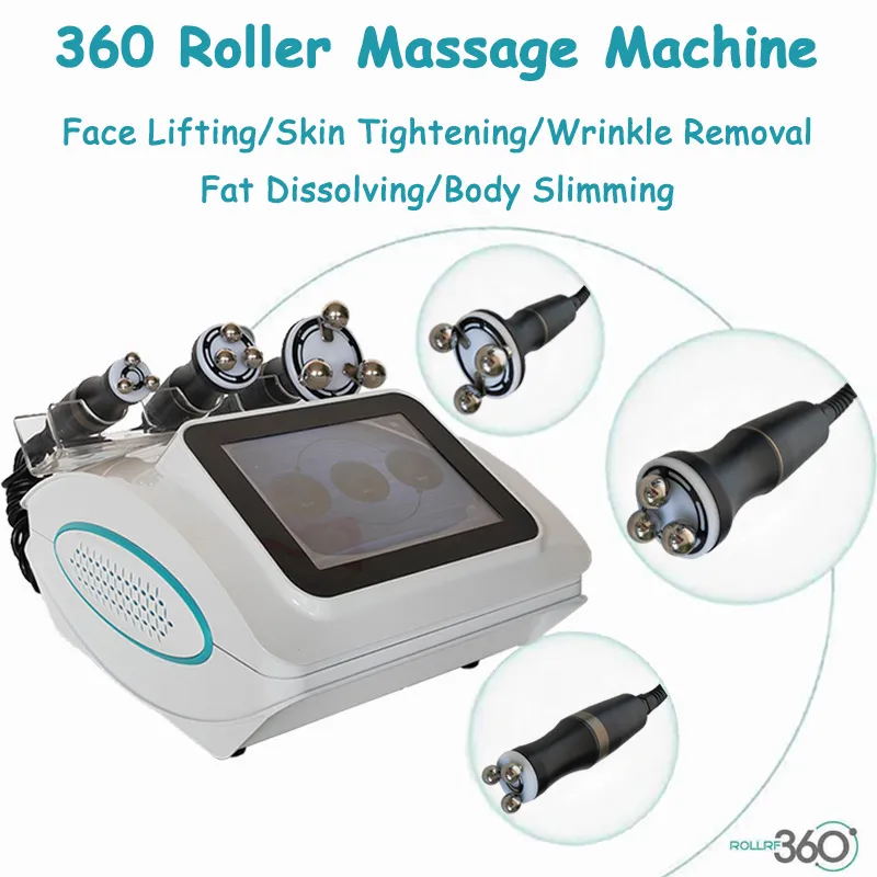 Multipolaire RF 360 Rotation Rouleau De Massage Machine De Perte De Poids Dissolvant De Graisse Forme Du Corps Lumière LED Lifting Raffermissant Équipement De Radiofréquence