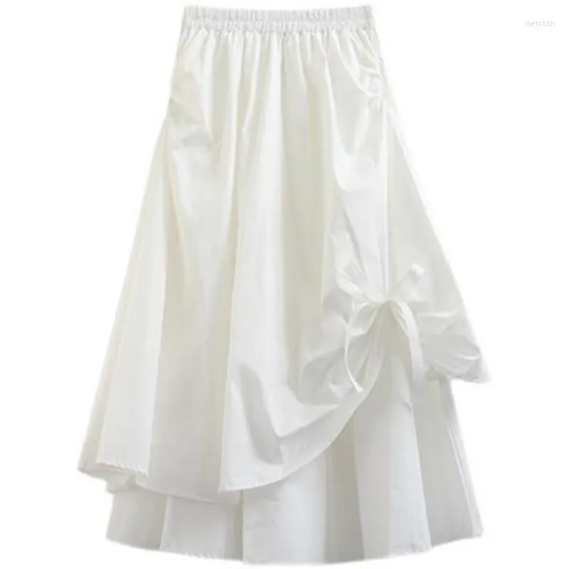 Skirts For Women Long Black Skirt Pleated Summer Fairy Core A-LINE Korean Harajuku Vintage Y2k