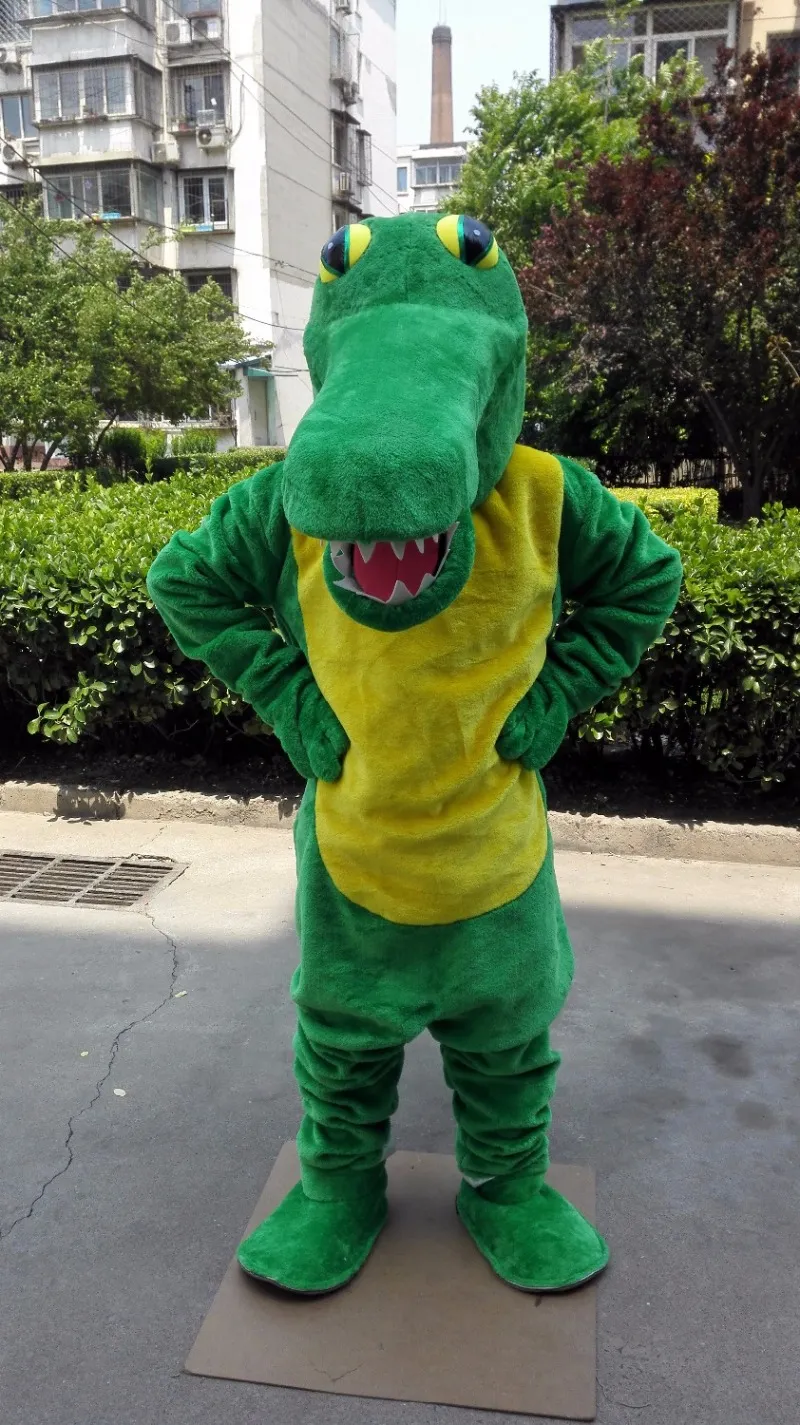 〜hikko〜 Green Crocodile Dress Forest Green Crocodile Mascot Costume
