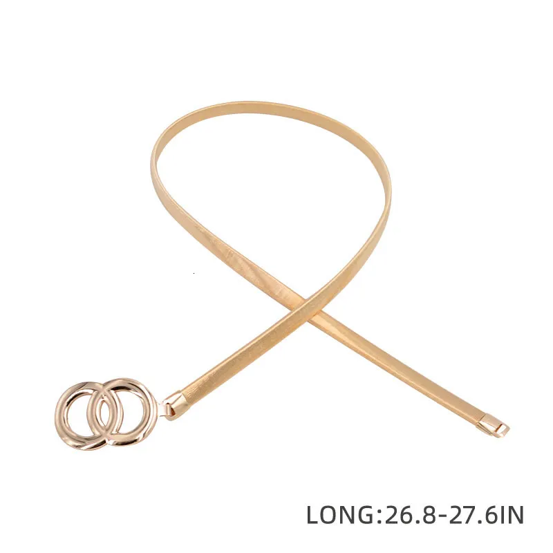 FAITOLAGI Double Ring Chain Waist Belt For Women Elastic Stretch, Thin  Metal Lath Dress Belt In Silver And Gold 230907 From Shen012001, $11.34