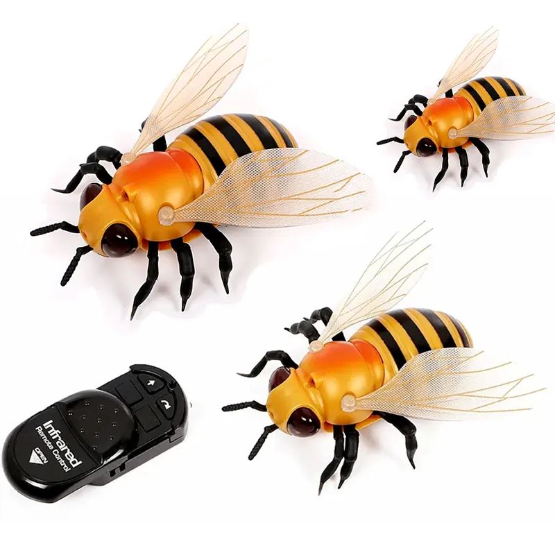 Electricrc Animals Infrared RC Honeybee Toy Electric Simulation Insects Remote Control Bee Prank Joke Toys Gifts for Boys and Girls 230906