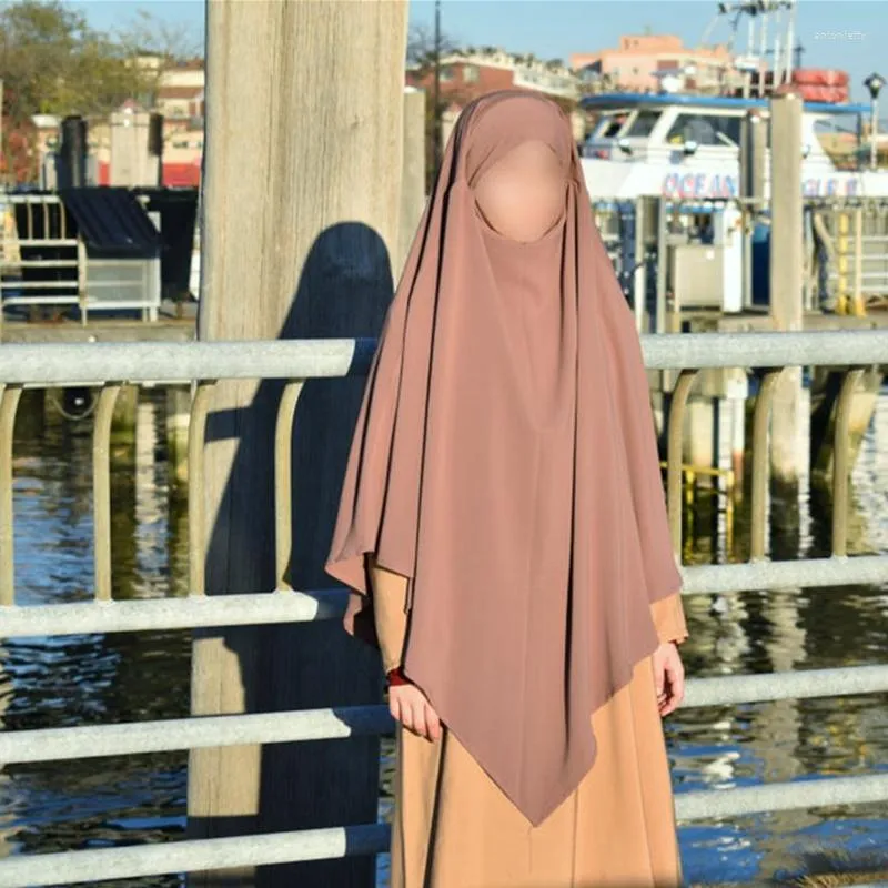 Vêtements ethniques Khimar Burqa Long Hijab Écharpe Femmes musulmanes Grande Amira Vêtements de prière islamique Niqab Jilbab Abaya Ramadan Arabe