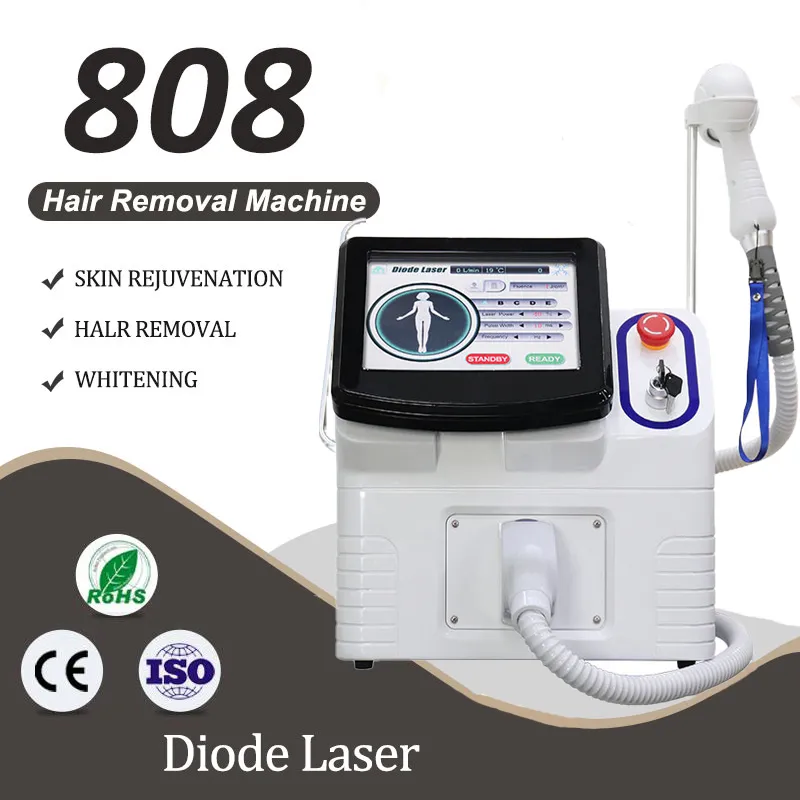 OED/OEM Högenergi Hela kroppshårborttagningsmaskin 808 Diode Laser Smärtfritt depileringsinstrument Multispråkad logotyp Anpassad