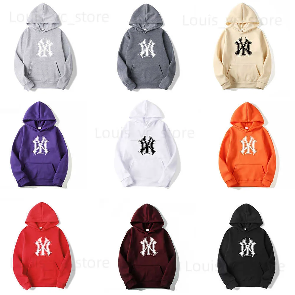 Herrtröjor tröjor baseball hoodies mens märke länge ärm huva tröja kvinnor träning svettrock avslappnad sportkläder män gata hiphop stil t230907