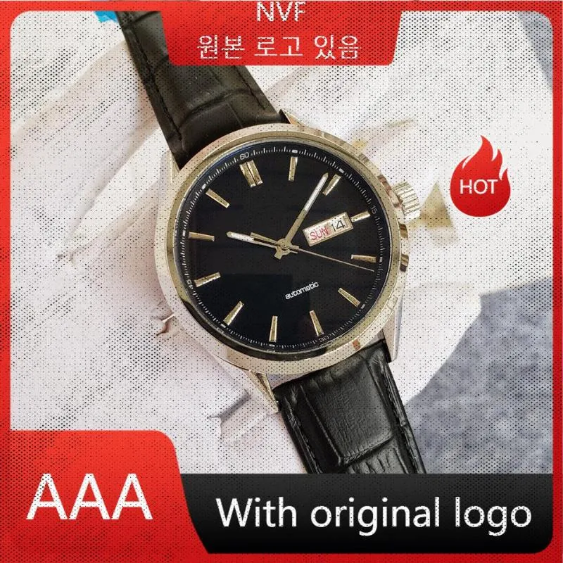 손목 시계 NVF 남자 시계 904L 스테인리스 스틸 자동 기계식 일본 이동 44mm 태그