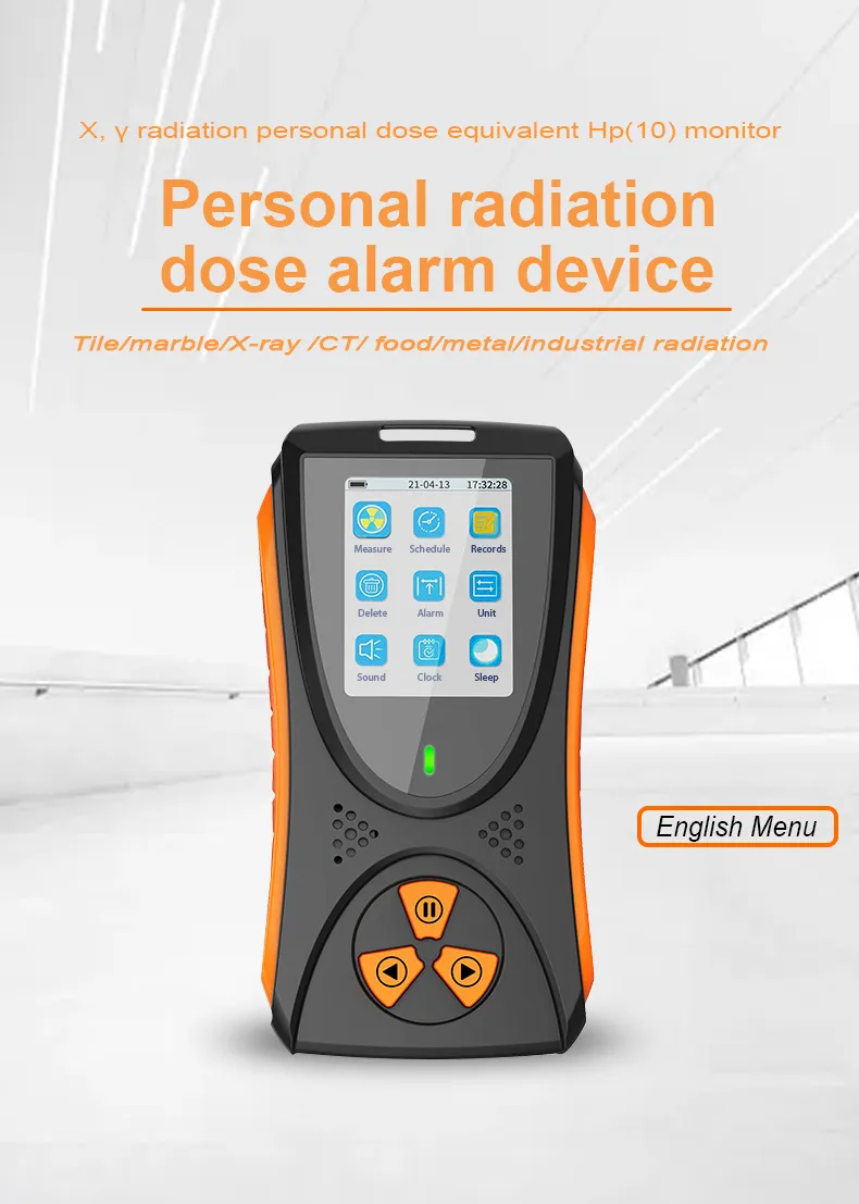 Detector de radiação nuclear eletromagnética pessoal, dosímetro, detector de radiação, raio-x, testador beta gama