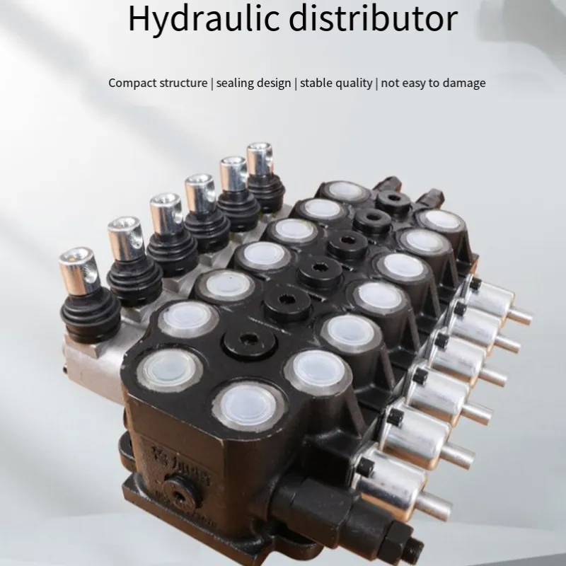 Hydraulische verdeler Hydraulische machine-onderdelen hydraulische klepdetails overlegvolume grote korting