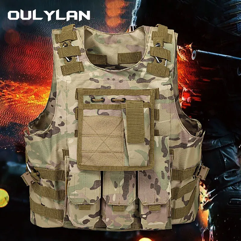 Backpack Sport Game Train Education MOLLE Vest CS Outdoor Equip Tactic Vest Protection Fight Wear Resistant 230907