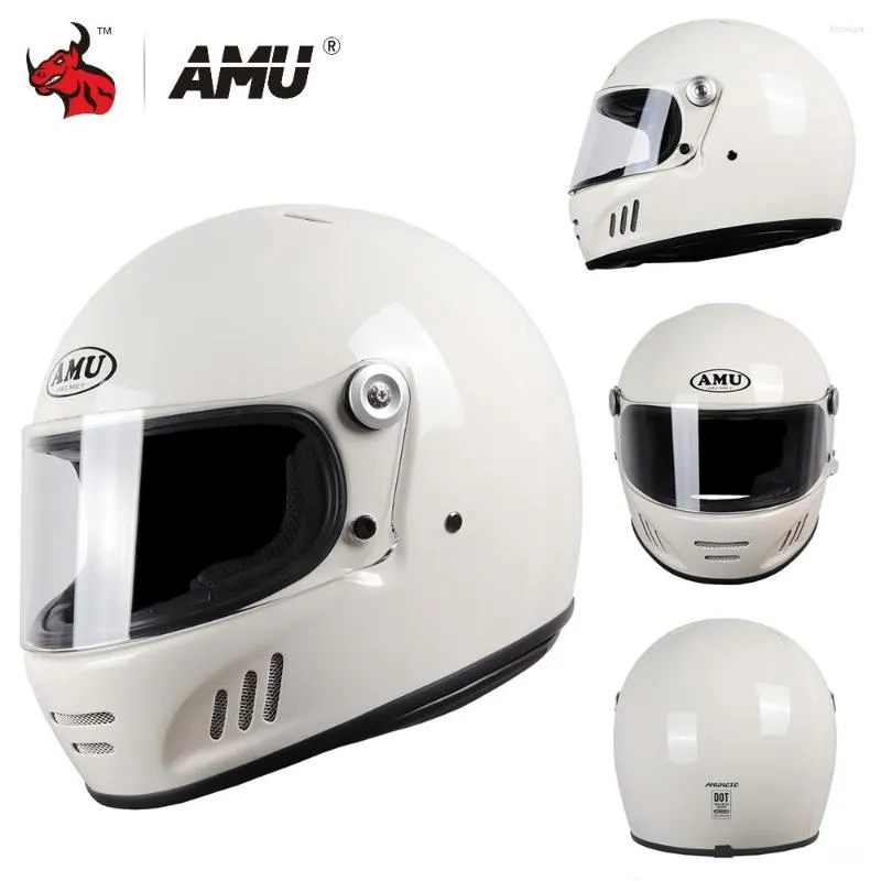 Motorcycle Helmets Riding Helmet HD Lens Fall Prevention Crash Full Face Protection Four Seasons Breathable Comfortable