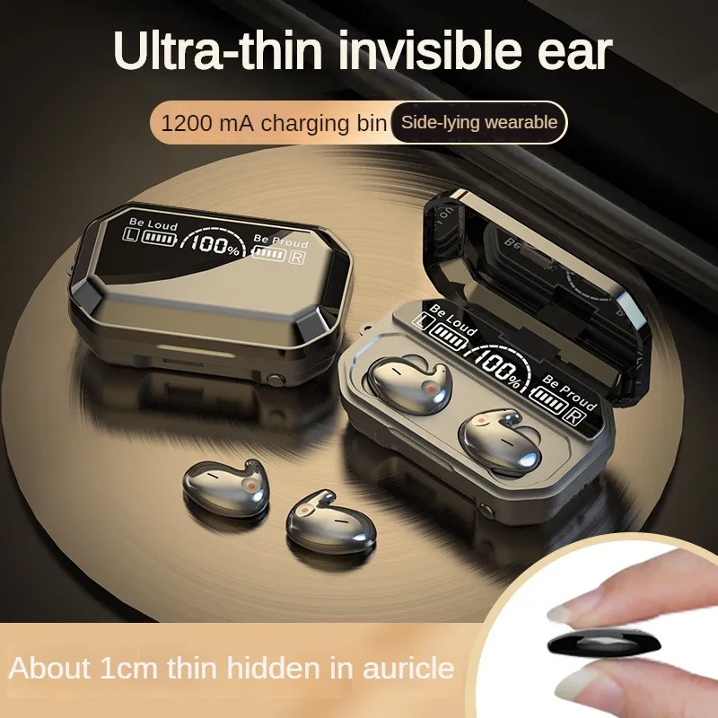 Draadloze hoofdtelefoon TWS Bluetooth-headset met microfoon Oortelefoon HD Oproep HiFi Stereo Muziek Oordopjes Uithoudingsvermogen Oordopje Microfoon ecouteur cuffie Oordopjes auriculares