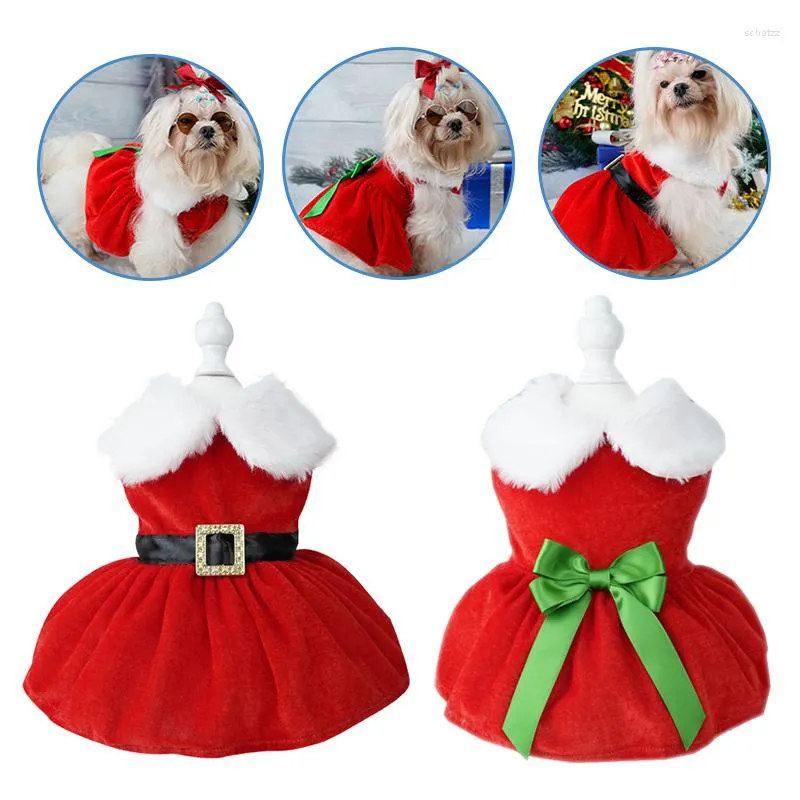 Dog Apparel Puppy Dress Pet Clothes Items Princess Festival Cosplay Cute Small Dogs Christmas