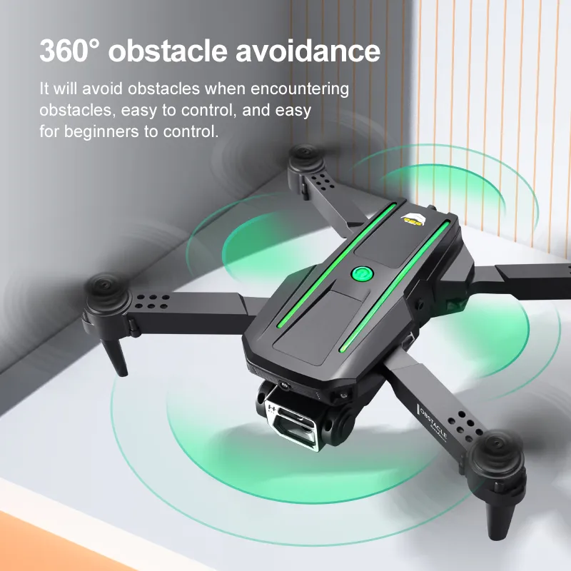 S86 Mini Drone 4K HD Telecamera singola Evitamento ostacoli a infrarossi su 4 lati Dron Professionale Smart Hover Controllo remoto Droni da corsa S86