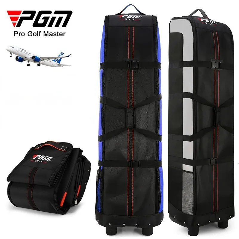 Golftaschen PGM Golf Aviation Bag Golftasche Reise mit Rädern Große Kapazität Aufbewahrungstasche Faltbar Flugzeug Reisen Golftasche HKB006/HKB010 230907