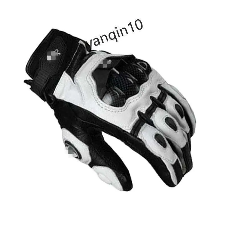 AFS6 Мотоциклетные перчатки Мотоциклетные перчатки из углеродного волокна для гонок на велосипеде, противоосенние кожаные перчатки HKD230907