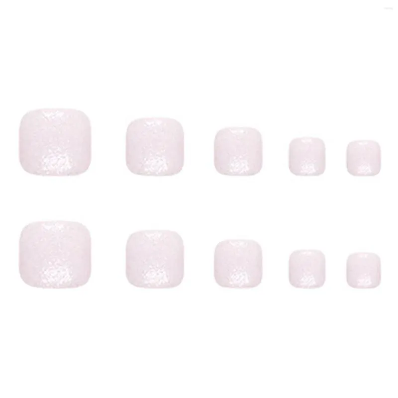 Faux Ongles Pleine Paillettes Rose Faux Ongles Longue Durée Matériau Sûr Imperméable Pour Ongle DIY Décoration