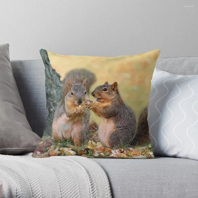 Pillow Squirrel Talk Fundas de almohada para almohadas S Cover