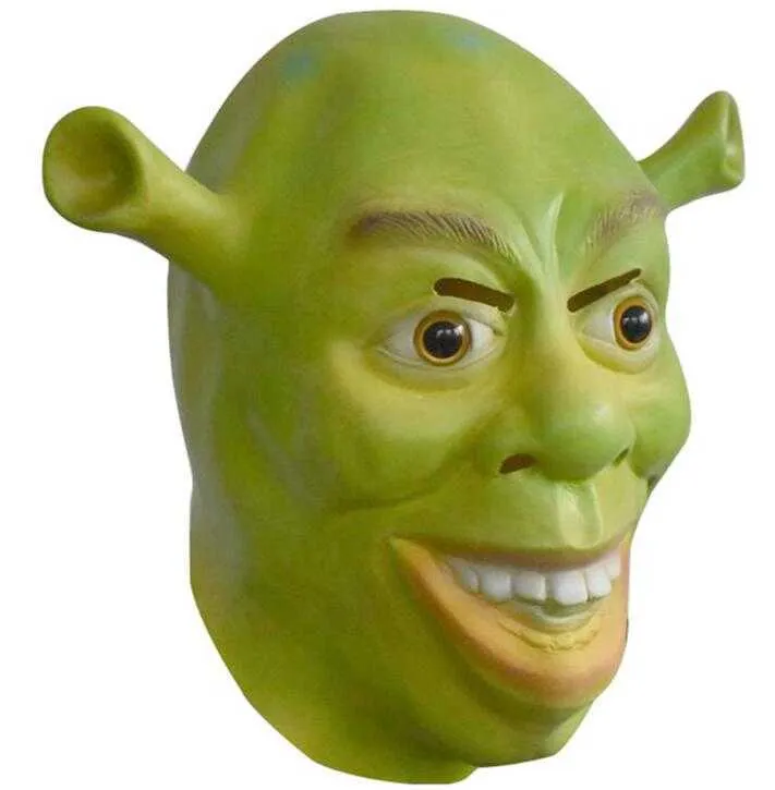 Shreck Masks Shrek Mask & Gloves Costume Set - Green Latex Animal Party Mask, Movie ...