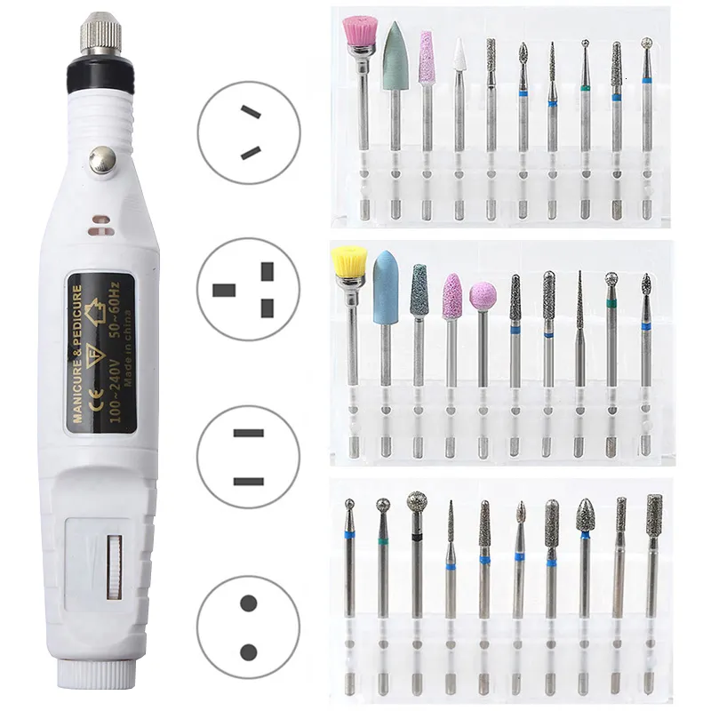 Nagel-Maniküre-Set, 20000 U/min, elektrische Nagelbohrmaschine, Fräser-Set, Maniküre-Bohrer, Pediküre-Bohrer, professioneller Nagelbohrer, Salon-Nagelbohrer, 230809