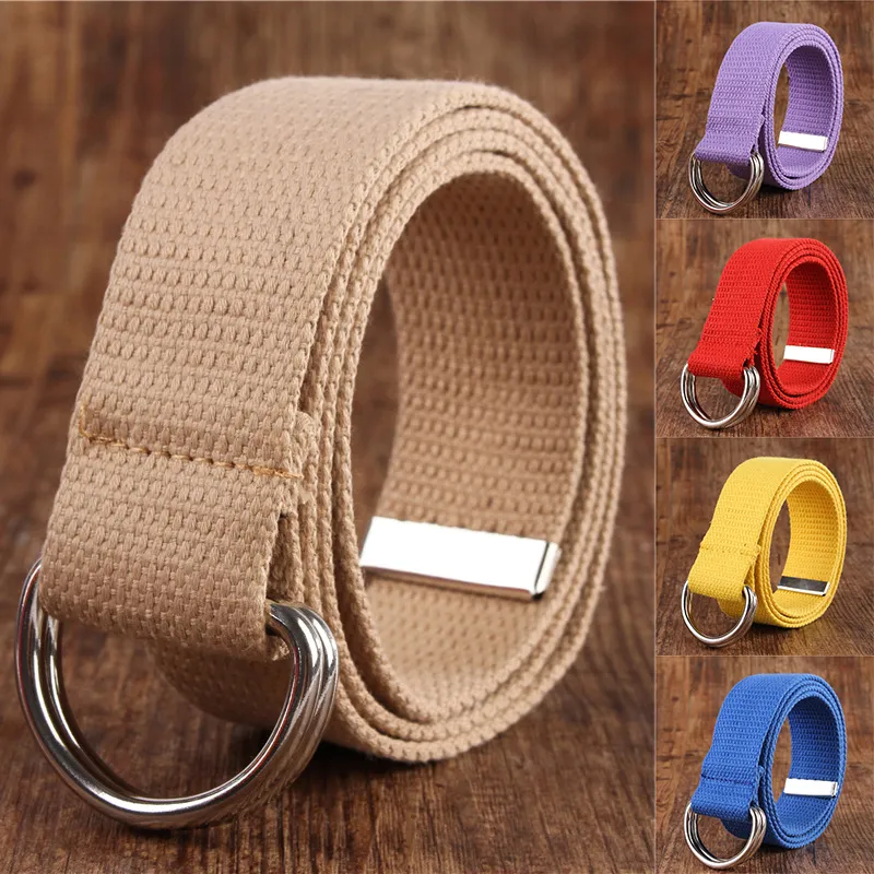Nylon web belt 2025 with double g buckle