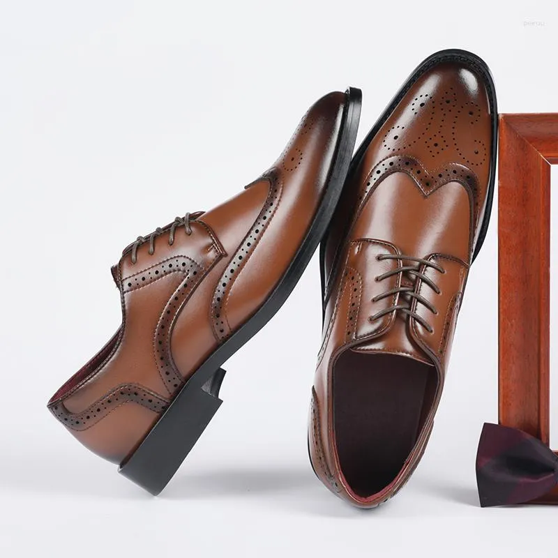 High Quality Genuine Cow Leather Oxford Mens Dress Shoes 2022 For